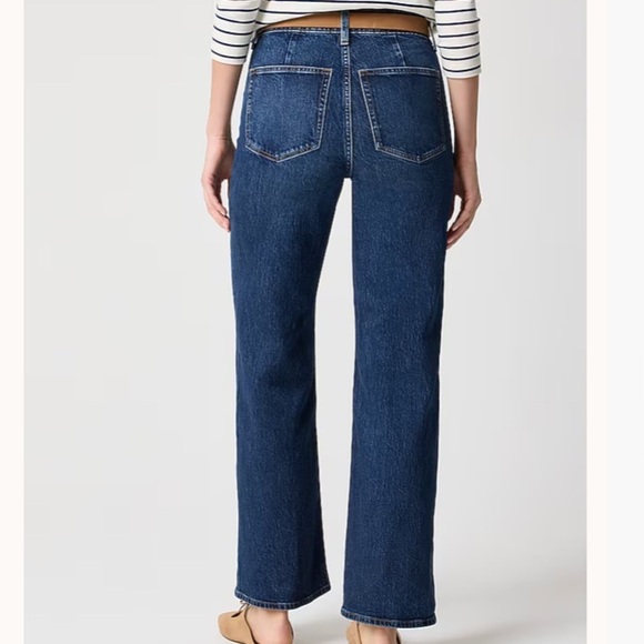 J crew Deep Nightshade Wash Slim wide-leg patch-pocket jean - Picture 3 of 4